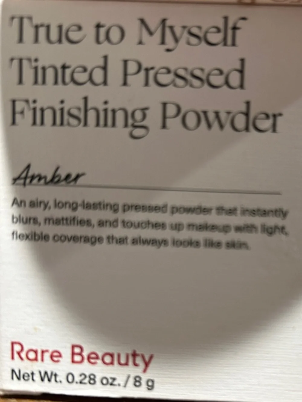 Rare Beauty True to Myself Tinted Pressed Finishing Powder - Amber